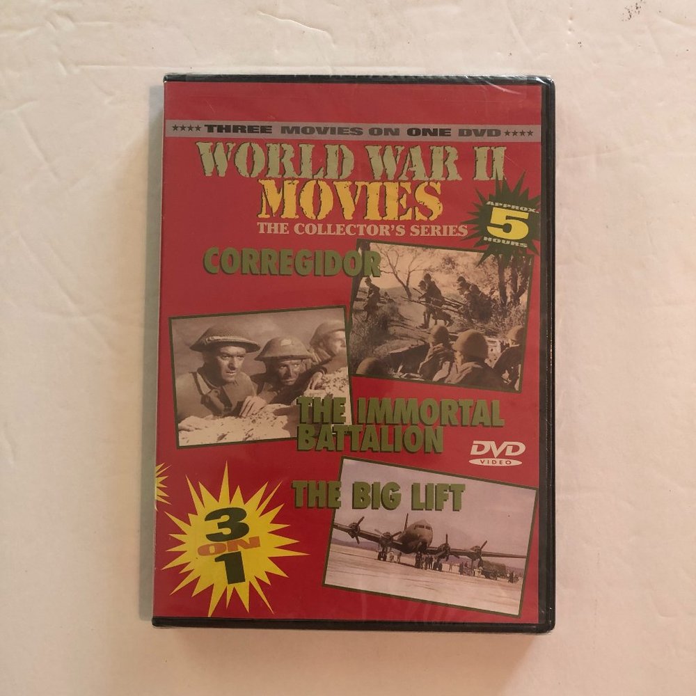 World War II Movies The Collector's Series 3 movies on 1 2003 DVD